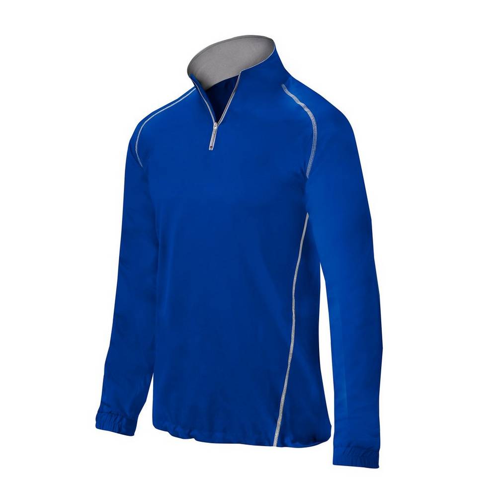 Mizuno Men's Comp 1/4 Zip Batting Jacket Royal (350570-ANP)